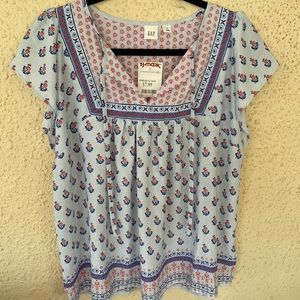 GAP floral flowy top
